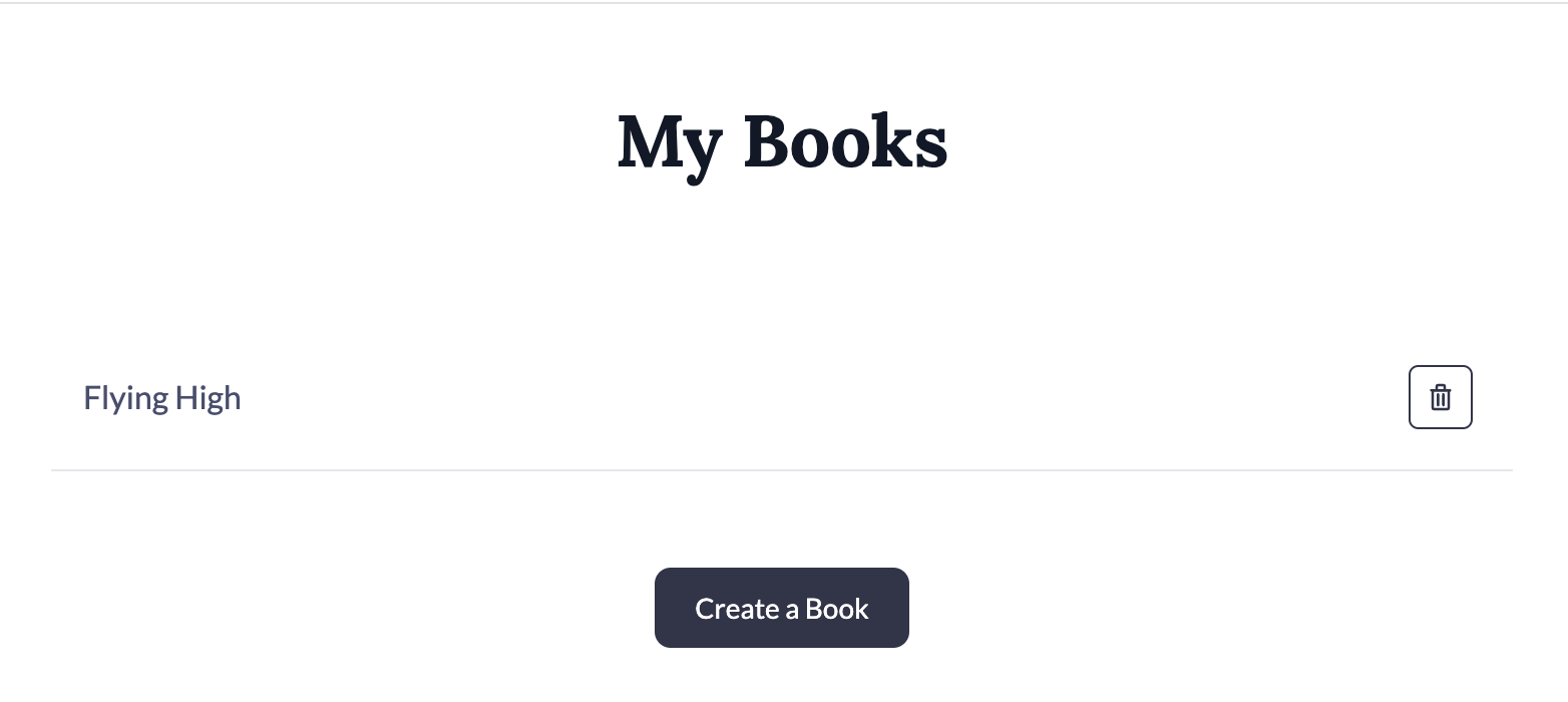 My Books page