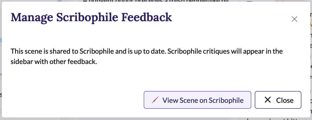 In sync with Scribophile